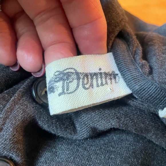 Tom Tailor Denim Gray Hoodie with 3 button at chest size XL - Picture 6 of 8